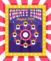 county fair flyer vector