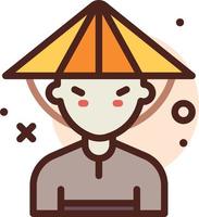 Onderdaan Chinese illustratie vector