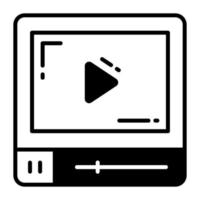 video media speler vector ontwerp, video afzet icoon voor premie gebruik