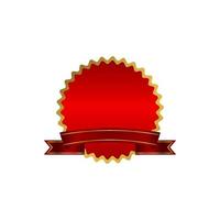 linten, medaille, rood, sjerp, cirkel vector icoon illustratie