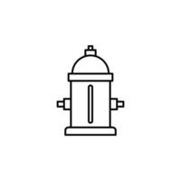 hydrant, brandweerman vector icoon illustratie