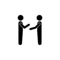 relatie van twee mensen vector icoon illustratie