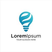 modern creatief idee logo ontwerpen symbool, licht lamp logo sjabloon, intelligentie- logo sjabloon, slim mensen logo vector