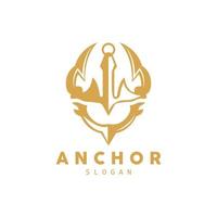 anker logo, oceaan schip vector, gemakkelijk minimalistische ontwerp, anker icoon, spartaans, oceaan, symbool sjabloon illustratie vector