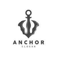 anker logo, oceaan schip vector, gemakkelijk minimalistische ontwerp, anker icoon, spartaans, oceaan, symbool sjabloon illustratie vector