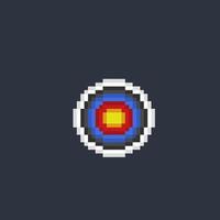 pijl doelwit in pixel kunst stijl vector