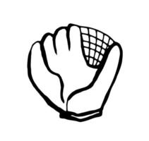 basketbal handschoen. vector clip art
