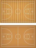 basketbalveld vectorillustratie vector