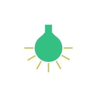 een brandend licht lamp vector icoon illustratie
