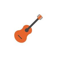 gitaar gekleurde vector icoon illustratie