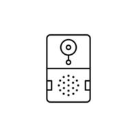 slim deurbel vector icoon illustratie