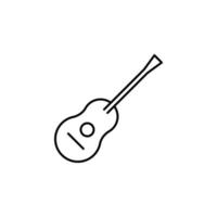 kudde, gitaar, instrument, muzikaal, draad vector icoon illustratie