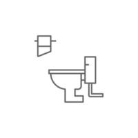 loodgieter, toilet vector icoon illustratie