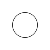 meetkundig vormen, cirkel vector icoon illustratie