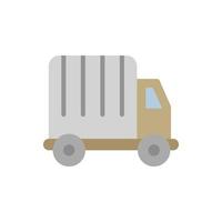 vrachtwagen, fabricage vector icoon illustratie