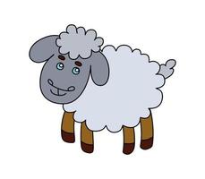 schapen karakter vector kleur illustratie tekening geïsoleerd Aan wit achtergrond
