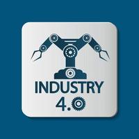 industrie 4.0 pictogram, technologie concept. vector illustratie