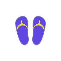 slippers vlak vector icoon illustratie