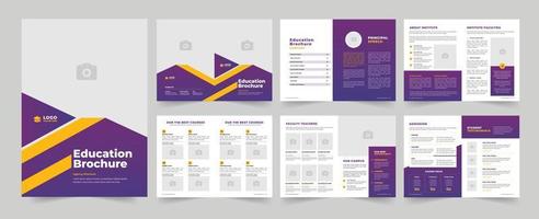 onderwijs brochure ontwerp vector