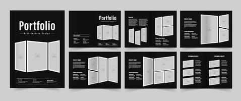 portefeuille lay-out ontwerp vector