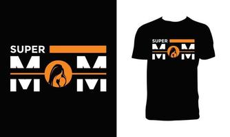 super mam vector t overhemd ontwerp.