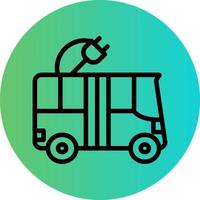 elektrisch bus vector icoon ontwerp