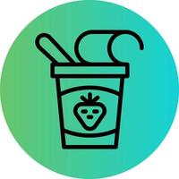 yoghurt vector icoon ontwerp