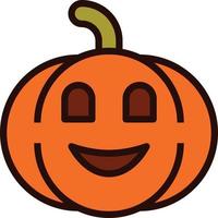 emoji pompoen halloween vector