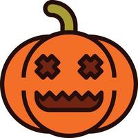 emoji pompoen halloween vector