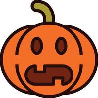 emoji pompoen halloween vector