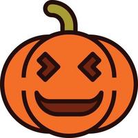 emoji pompoen halloween vector