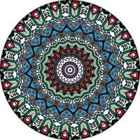 mandala achtergrond met geweldige kleuren. anti-stress therapie patronen vector