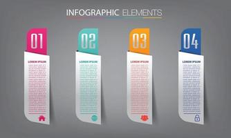 moderne tekstvaksjabloon, banner infographics vector