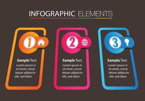 moderne tekstvaksjabloon, banner infographics vector