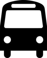 vector silhouet van bus Aan wit achtergrond