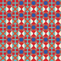 kleurrijk neo meetkundig patroon. neo meetkundig naadloos periode. rooster met kleur meetkundig vormen. modern abstract achtergrond vector