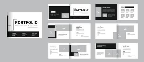 architectuur portefeuille, professioneel portefeuille sjabloon vector