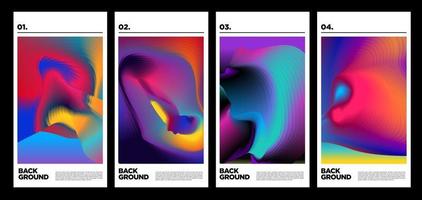 vector kleurrijke vloeistof abstracte regenboog achtergrond voor poster