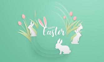 happy easter achtergrond. vector illustratie