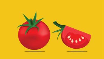 hoog gedetailleerd ontwerp tomaat vectoren en illustratie