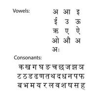 Hindi devanagari script geïsoleerd Aan wit achtergrond vector