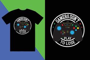 gaming t-shirt ontwerp, Op maat t-shirt ontwerp, t-shirt ontwerp vector