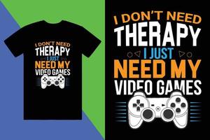 gaming t-shirt ontwerp, Op maat t-shirt ontwerp, t-shirt ontwerp vector