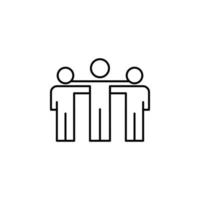 groep, leider, vriendschap vector icoon illustratie