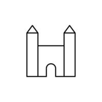 kerk vector icoon illustratie