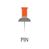 gekleurde papier pin vector icoon illustratie
