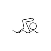 zwemmen teken vector icoon illustratie