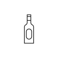 Patrick dag, alcohol, bier, fles, whisky vector icoon illustratie