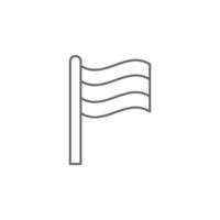 Nederland vlag vector icoon illustratie