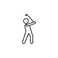golf teken vector icoon illustratie